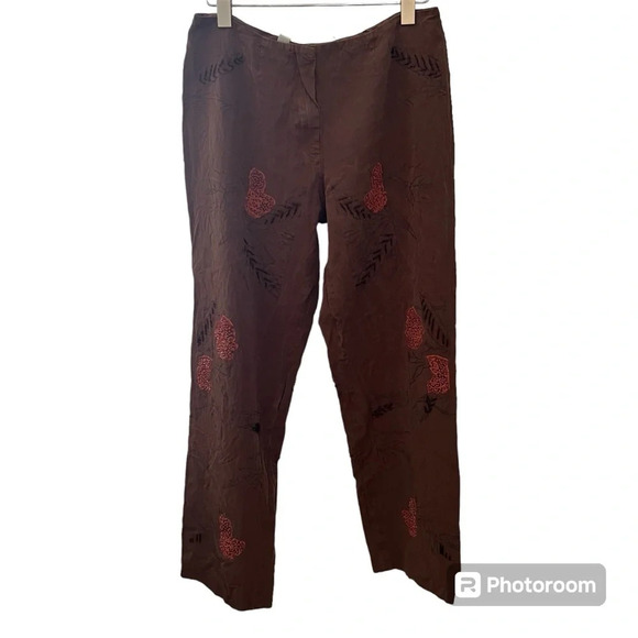 Silk pants. Hand beaded. Boho. Vintage. Alberta Ferretti Aeffe. Rare. - Picture 3 of 14